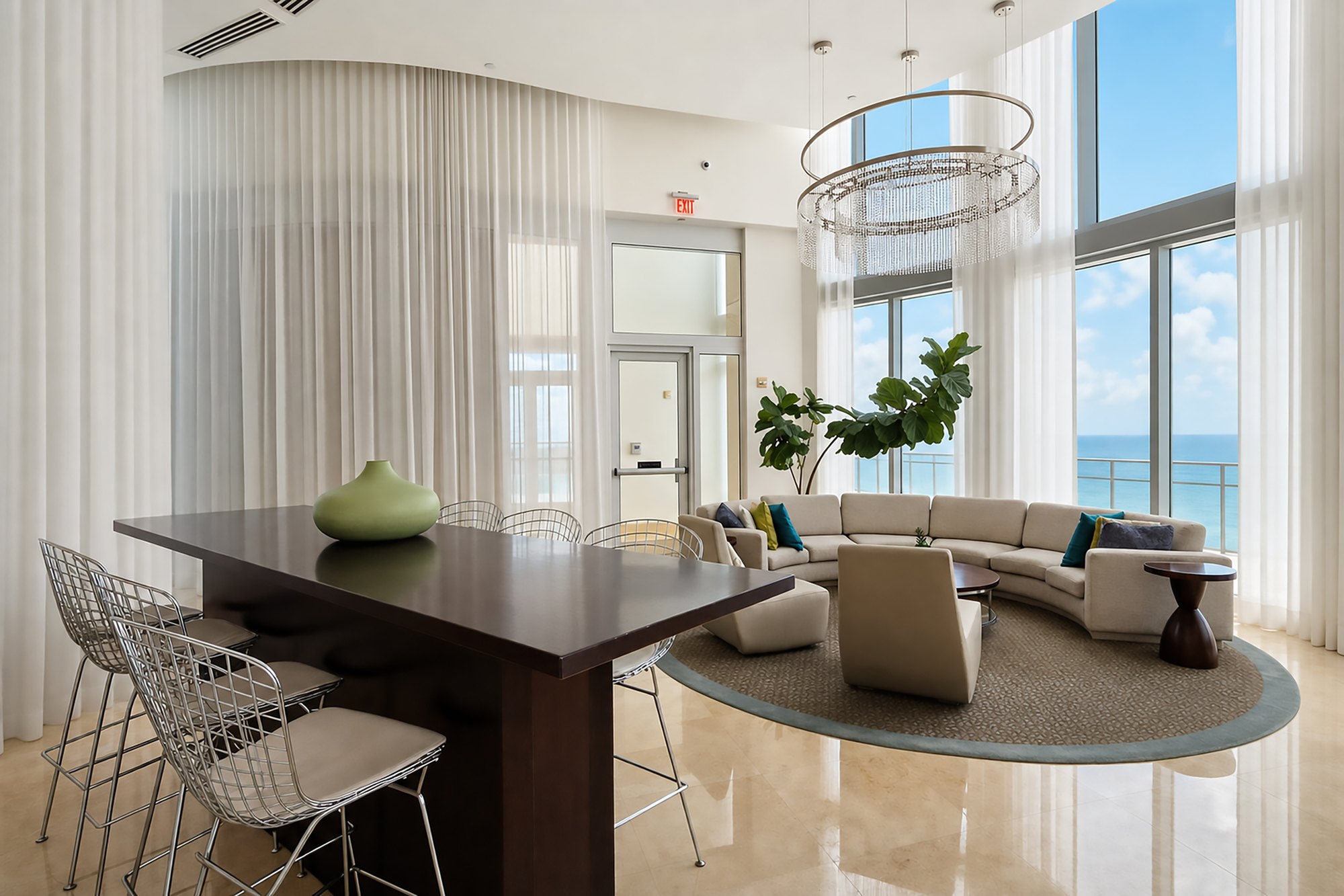 Trump Tower III social lounge